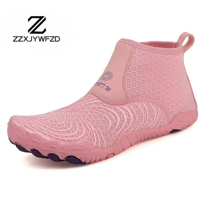 Outdoorové sportovní brodicí tenisky na turistiku, unisex plavecké boty do vody, vysoké barefoot aqua boty na pláž, fitness, potápění a surfování, sandály