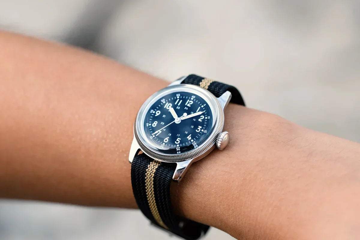 RDUNAE RA05 Vintage Military Watch 2035 Movement Quartz K1 Mineral Glass Crystal Stainless Steel Luminous Waterproof Men Watches