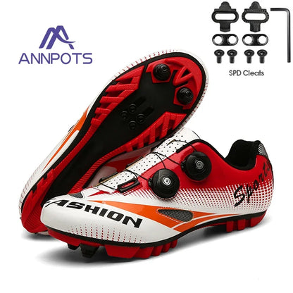 2023 New Road Bicycle Shoes Men Cycling Sneakers MTB Cleats Route Cleat Dirt Bike Speed Flat Sports Racing Women SPD Pedal Shoes
