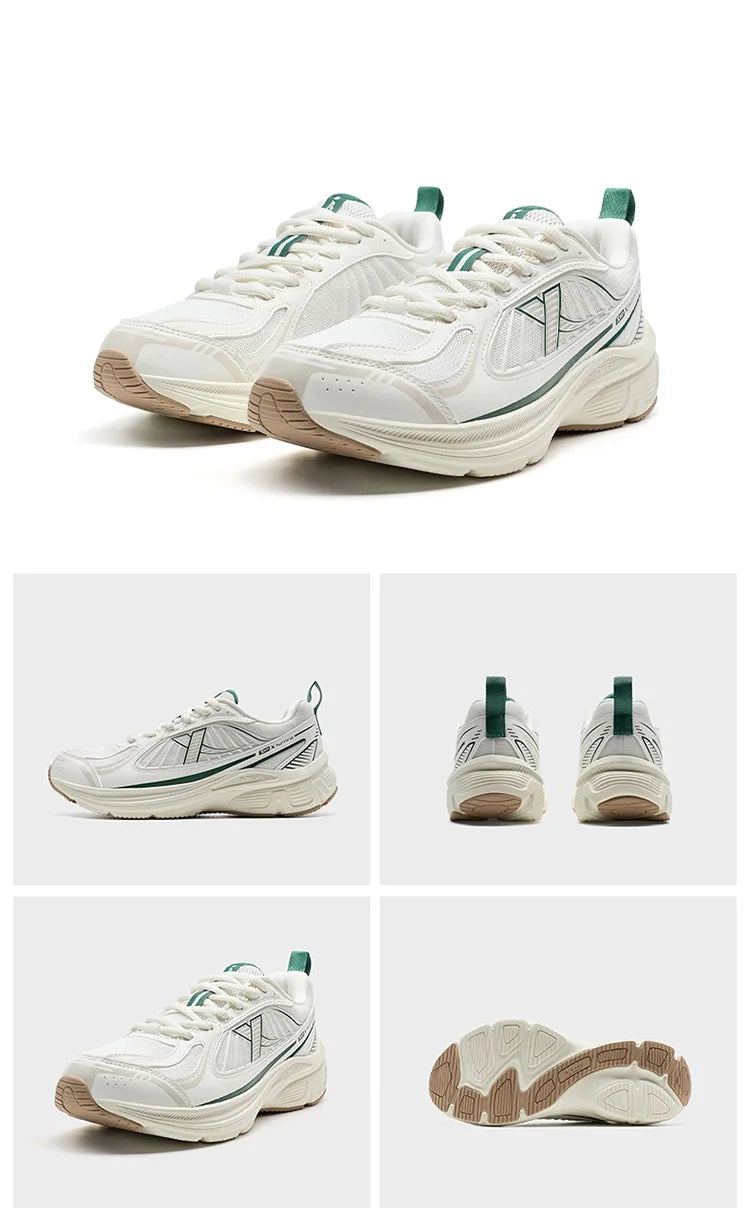 Xtep Juechen Vintage Running Shoes For Women 2025 Spring Fashion Casual Sports Shoes  Stability Daily Sneakers 875118110028