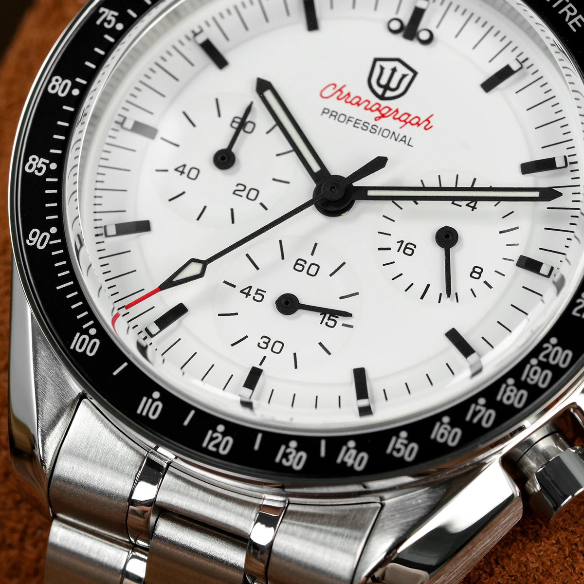 Watchdives WD1860 Watch VK63 Chronological Movement Stainless Steel Watch Sapphire AR Coating Night Light Retro Watches