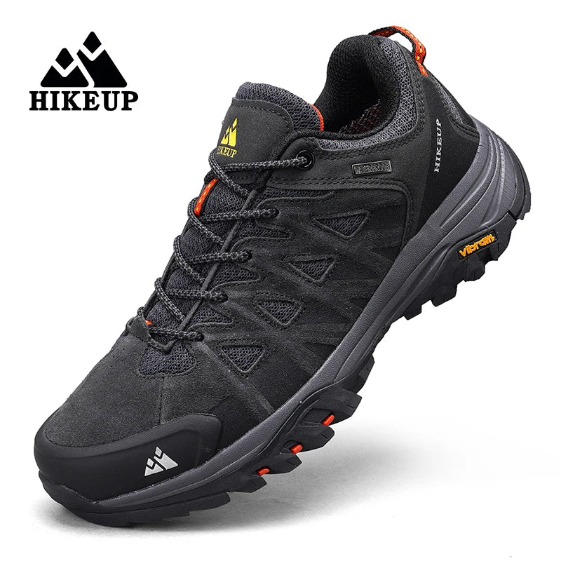 HIKEUP módní outdoorová obuv, pánské sportovní trekové boty do hor a na kempování, neklouzavé a odolné proti opotřebení