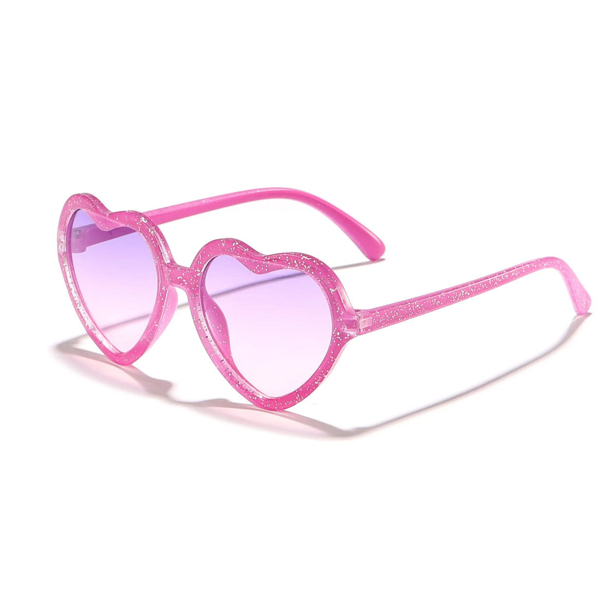Stylish Kids rose pink Heart Sunglasses UV400 Protection Adjustable Frame for Boys Girls Baby Toddler 0-12 Years eyewear