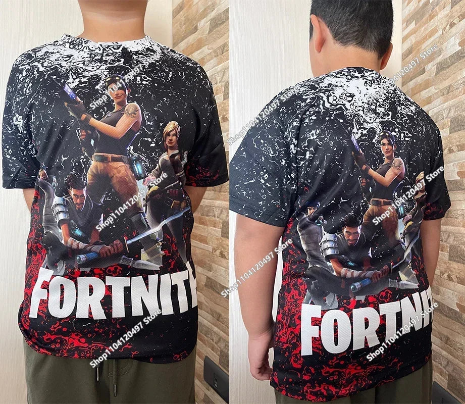 Sweatshirt com Capuz Infantil 3D 2025, Nova Série Anime Fortnite Estampada, Pullover de Marca Trendy, Presente