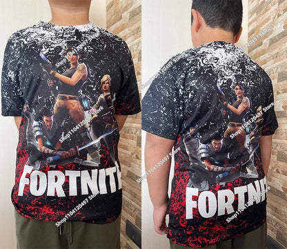 Sweatshirt com Capuz Infantil 3D 2025, Nova Série Anime Fortnite Estampada, Pullover de Marca Trendy, Presente