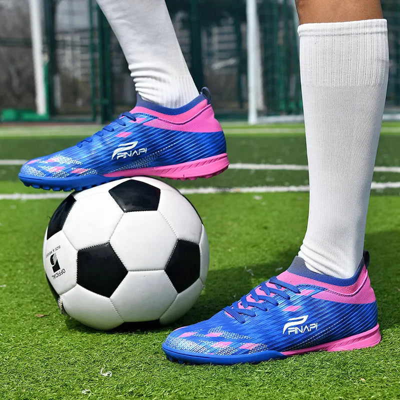 New Men High-quality Soccer Shoes Cleats Match Indoor Hot-selling Outdoor Football Boots Grass High-top Futsal Non-Slip Sneakers