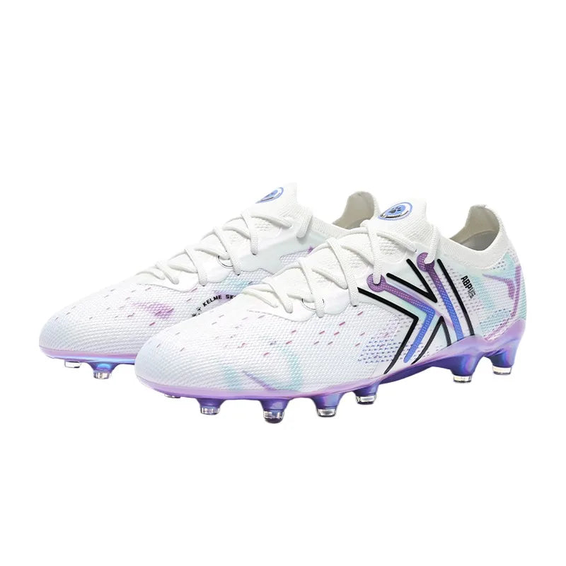 KELME FG Professional Soccer Shoes with Long Nails Natural Grass Professional Match Football Boots Indoor Anti Slip Soccer shoes