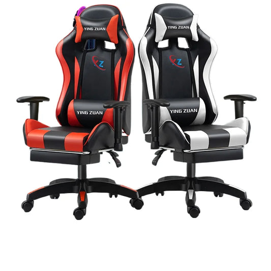 Ergonomic Gaming Chair for Computer Desk with Lumbar Support, High Back Mesh Reclining PC Chair, Adjustable Armrests for Office & Home