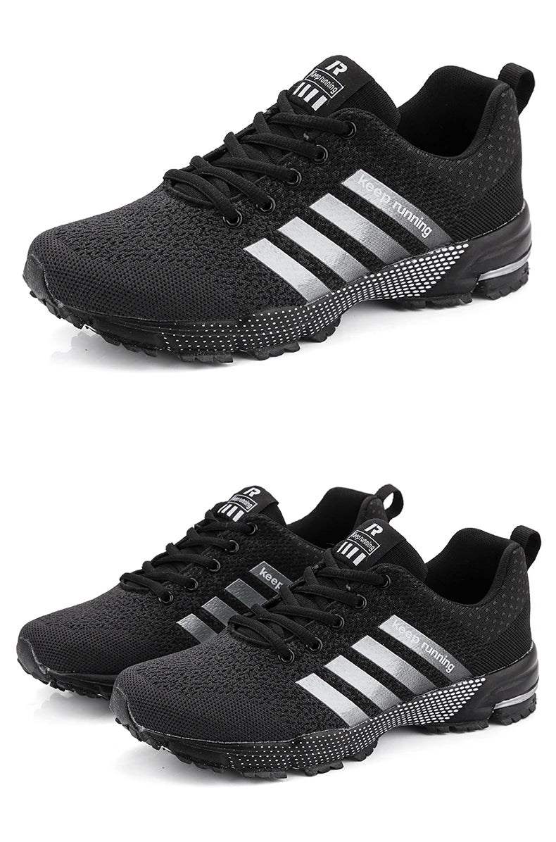 Men Running Shoes Mesh Fashion Sneakers Breathable Casual Sport Shoes Outdoor Walking Jogging Tennis Shoes Athletics Plus Size