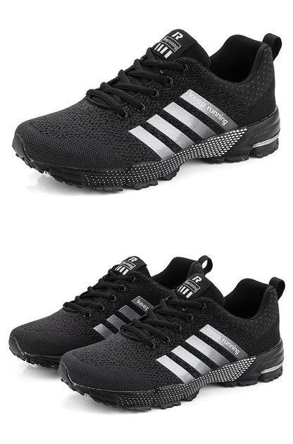 Men Running Shoes Mesh Fashion Sneakers Breathable Casual Sport Shoes Outdoor Walking Jogging Tennis Shoes Athletics Plus Size