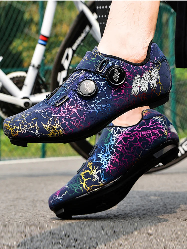 Professional Cycling Shoes Road Bike Men Racing Contest Self-Locking Speed Bicycle Sneakers Women Spd Cleats Cycling Footwear