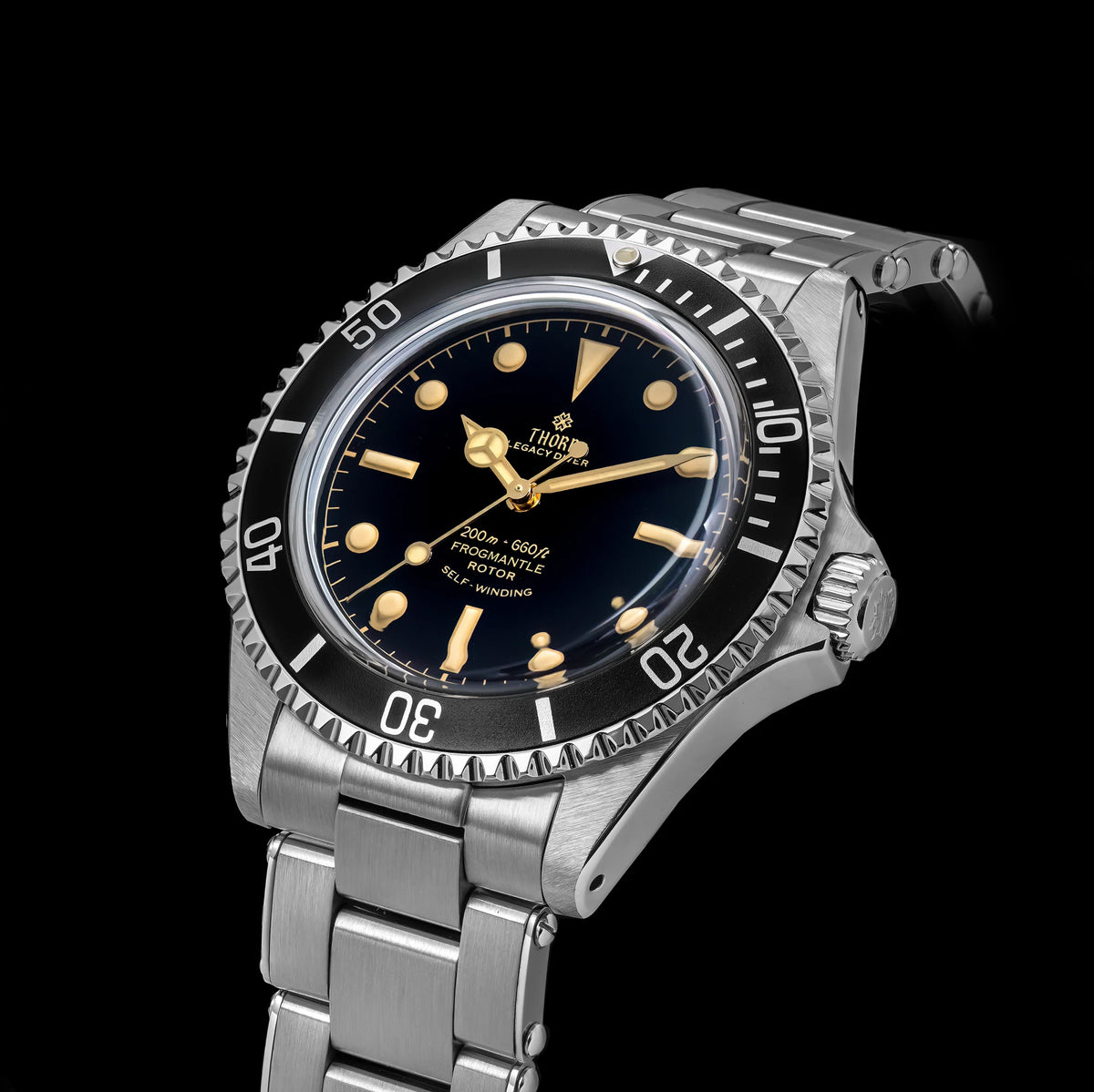 THORN T023 V2 40mm Men Watch 316 Stainless Steel PT5000 Automatic Movement Mechanical Watch Sapphire 200m Waterproof Writwatch