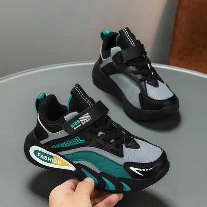 Childrens Tennis Shoes Autumn Sports Boys School Casual Sneakers Lightweight Breathable Leather New Daily Training Running Shoes