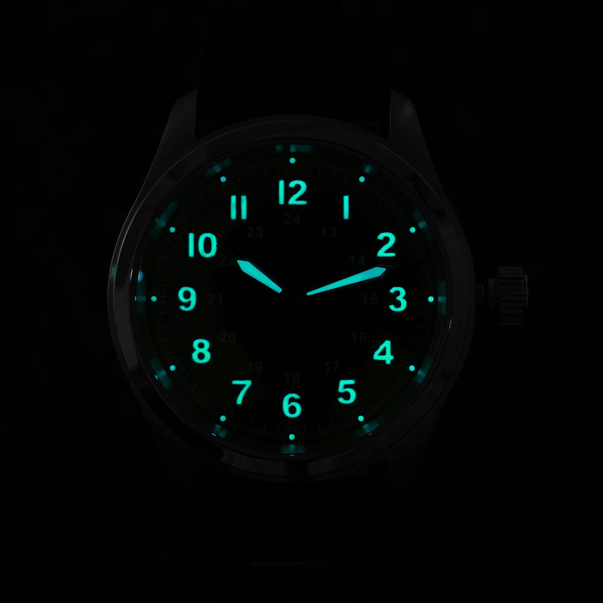 Relógio de quartzo Militado ML08 com movimento Ronda 515, vidro de safira abaulado, relógio de pulso BGW9, luminiscente, resistente à água até 10 bar, 38 mm, relógios para homem