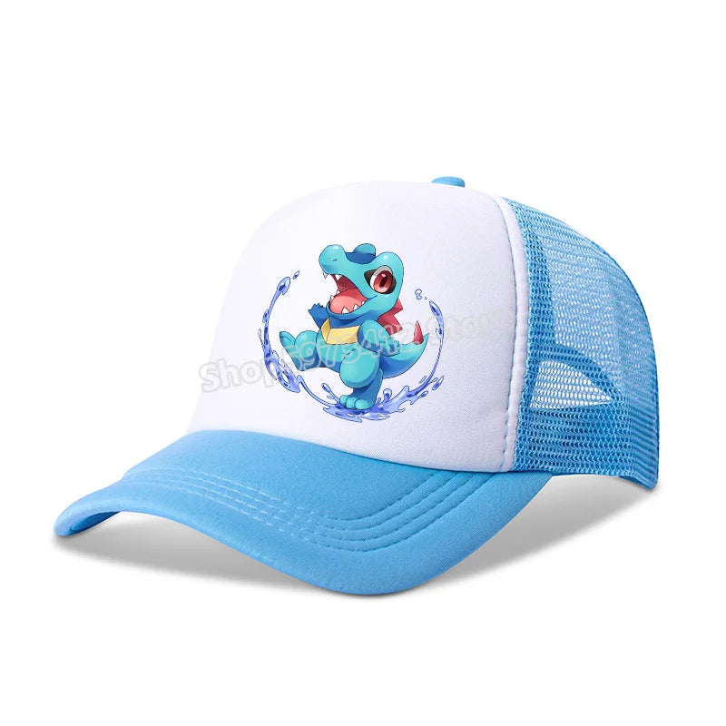 Pokemons Baseball Cap Pikachu Charizard Gengar Anime Peaked Hat Kid Adult Summer Outdoor Sport Hats Boy Casual Fashion Cap Gift