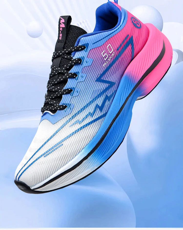 Brand Men Carbon Plate Running Shoes Soft Cushion Shock Absorbing Sports Shoes Unisex Sneakers Light Anti-Slip Training Shoes