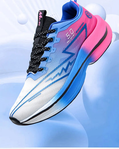 Brand Men Carbon Plate Running Shoes Soft Cushion Shock Absorbing Sports Shoes Unisex Sneakers Light Anti-Slip Training Shoes