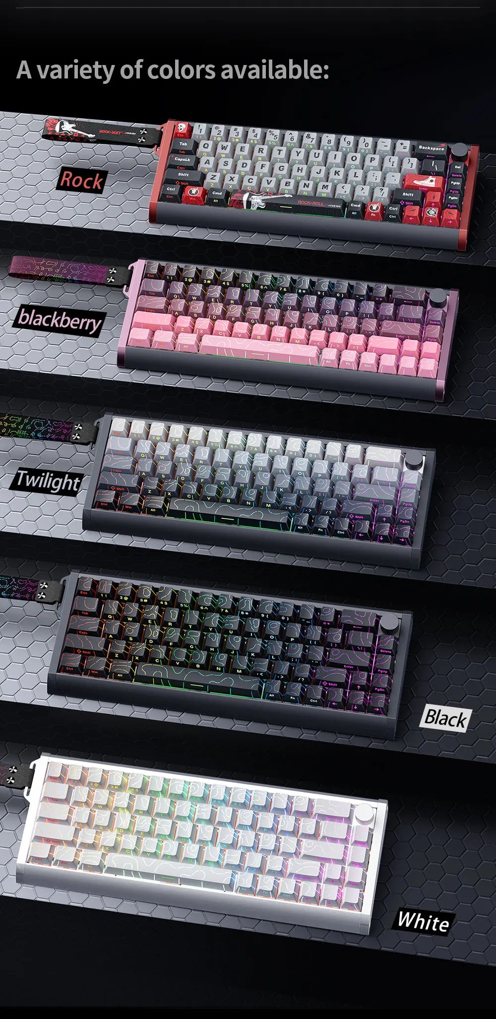 SKYLOONG GK61/GK68 HE Magnetic Keyboard Aluminum Case 8000hz RT0.01mm Rapid Trigger PBT Keycap RGB Backlit Wired Gaming Keyboard