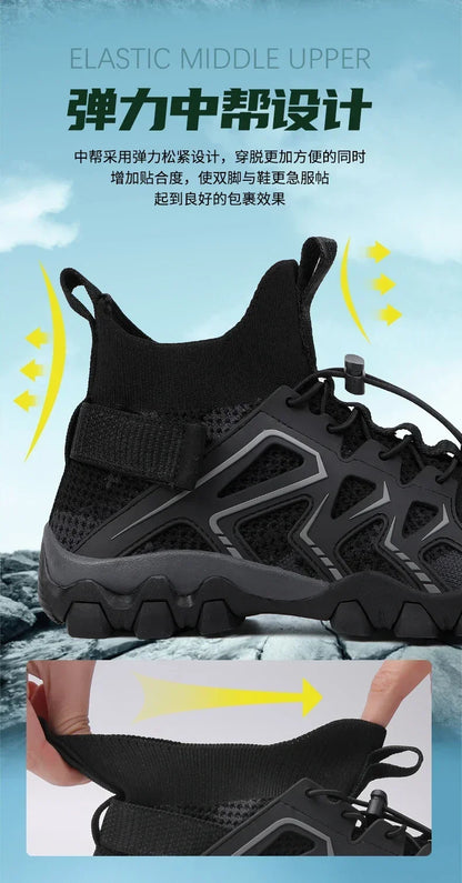 Unisex Breathable Quick Drying Fishing Water Sport Shoes Summer Upstream Barefoot Aqua Boots Outdoor Non-Slip Women Beach Shoes