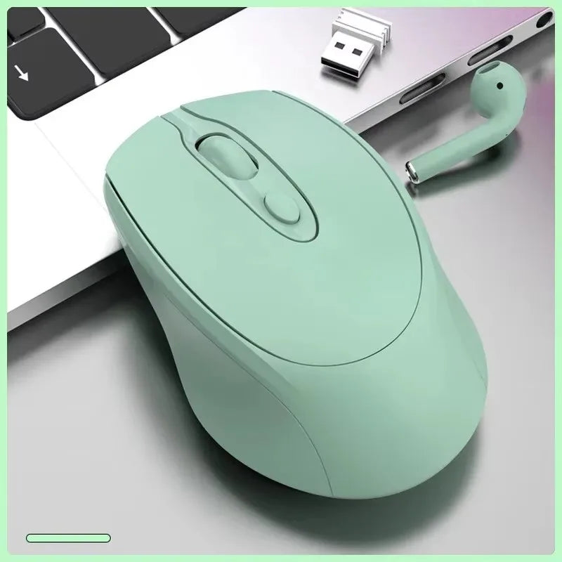Mouse wireless compatibile Bluetooth 2.4G ricaricabile, mouse wireless per computer USB silenzioso da gaming per PC, laptop, Macbook e tablet