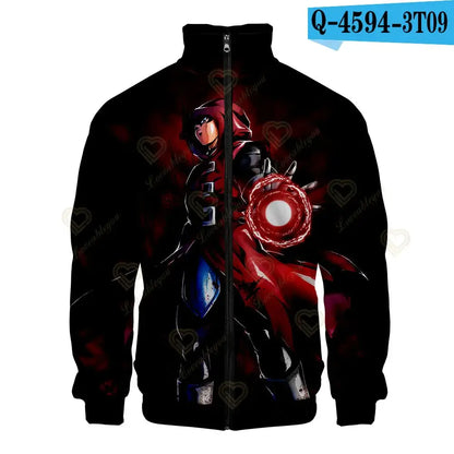 New Fashion Dragon Ball Print Stand Collar Zipper Hoodie Men Women Zipper Hoodies Jackets Long Sleeve Sport Hip Hop Sweatshirts, Produit gaming premium Fraquane, équipement gamer