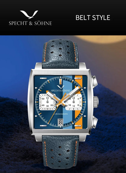 Relojes Hombre Specht & Söhne New Hot Watches Men Luxury Brand Male Japan VK64 Chronograph Trendy Sport Wristatch Waterproof
