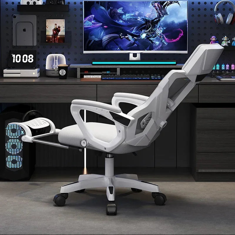 Ergonomic Computer Office Chair with Adjustable Height, Rotating Swivel Design, Comfortable Reclining Boss Chair for Home Office, Study & Gaming