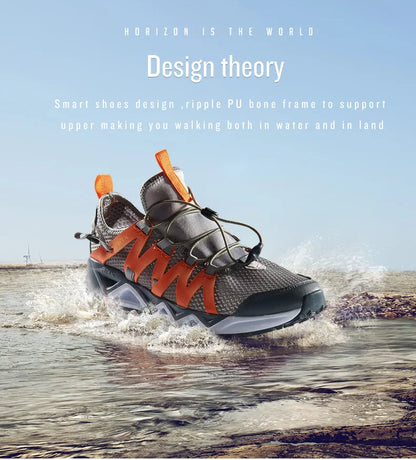RAX New Men Women Summer Hiking Shoes Breathable Upstream Shoes Trekking Aqua Shoes Outdoor Fishing Camping Sneaker Men