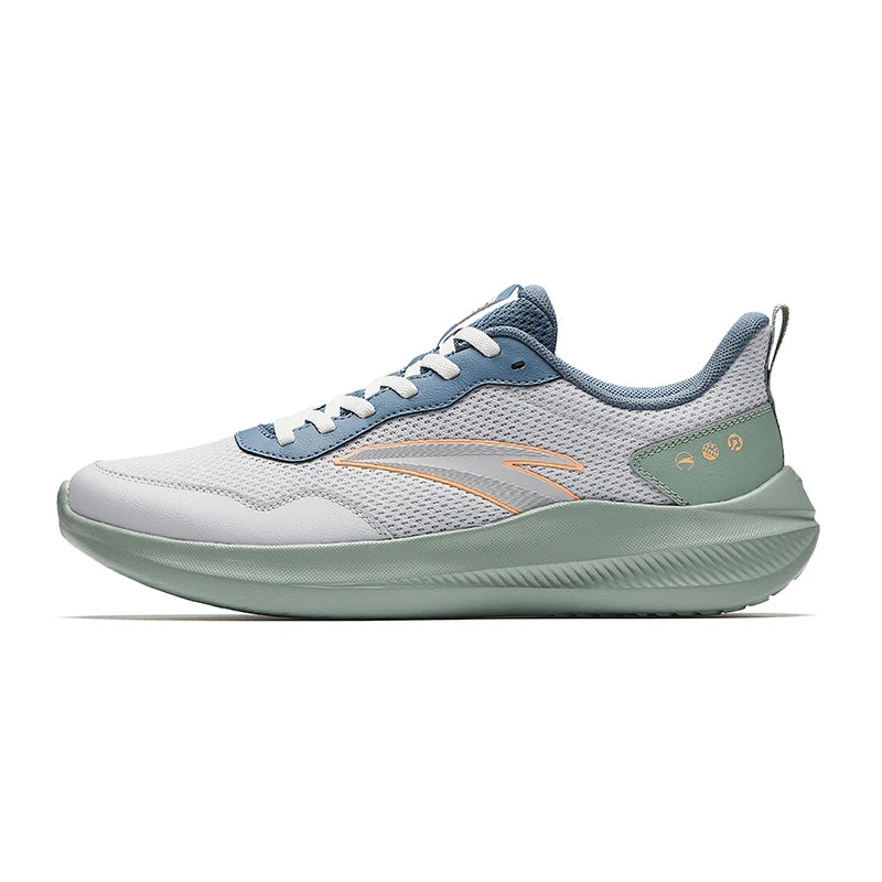 ANTA QINGKONG Men's winter shock-absorbing leather running shoes, wear-resistant running, lightweight commuting sports shoes