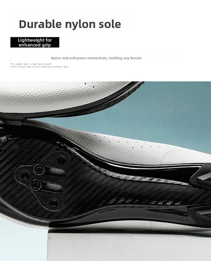 Competition Cycling Sports Shoes Road Bicycle Shoes Unisex Breathable Sports Cycling Shoes Self-locking Racing Bicycle Shoes
