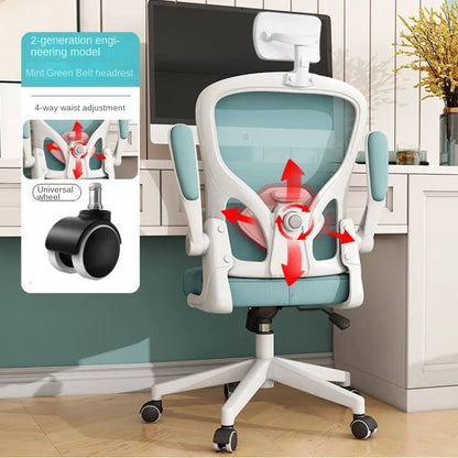 UVR Gaming Chair Ergonomic Computer Chair with Adjustable Armrests, Reclining Backrest, Mesh Office Chair, Comfortable Executive Swivel Chair for Gaming & Work