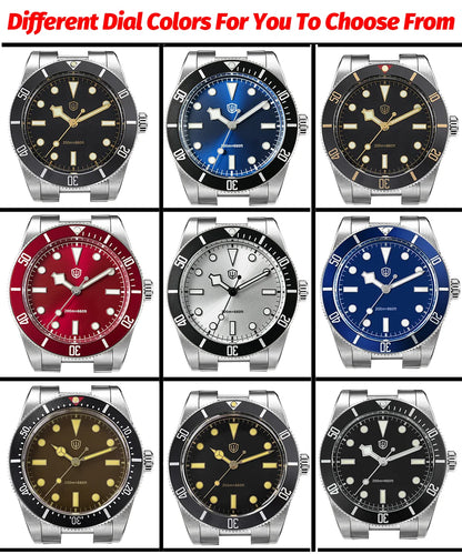 Watchdives WD7922 Quartz Watch Men VH31 Movement Sapphire Crystal 200m Waterproof Wristwatch Luminous 37mm Vintage BB54 Watches