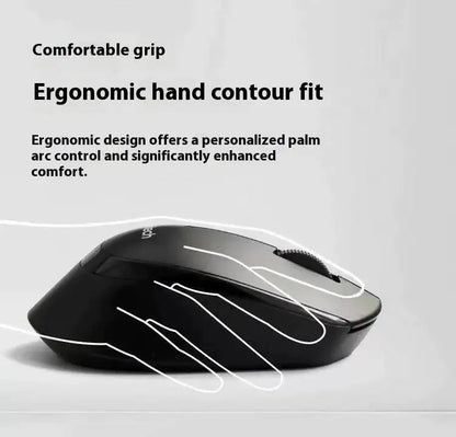 Logitech M330 Professional Office Mouse, Compact, Quiet, Convenient to Carry, Comfortable to Touch, Specifically Designed