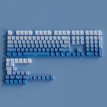 Gradient Keycaps Side Printed PBT Double Shot OEM Profile Keycap For Cherry MX Switch Mechanical Keyboard ISO Enter Key Caps DIY