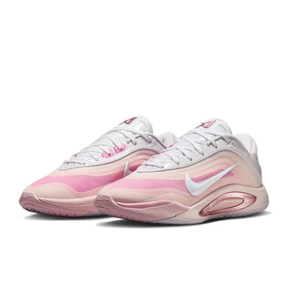 Nike AOne: Simple, Comfortable, Versatile, Breathable, and Grippy Basketball Shoes (Unisex) in Pink and White FZ8606-101