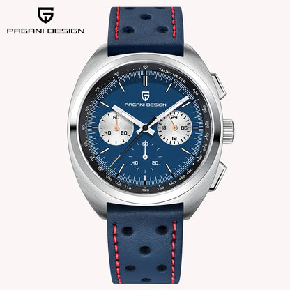 Pagani design2026fashion men's quartz watch top brand luxury sapphire VK63 men's chronograph all-steel diving relógios masculino