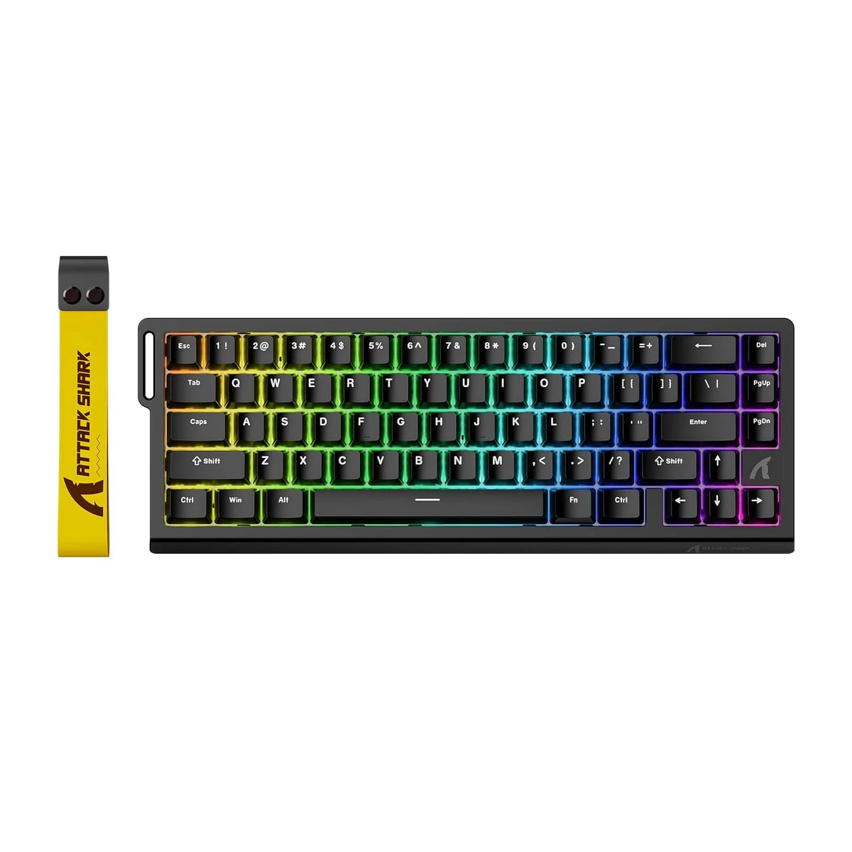 ATTACK SHARK X68 HE Rapid Trigger Mechanical Gaming Keyboard 60% Wired Hall Effect Keyboard with Adjustable Actuation, 8KHz Polling Rate & RGB Backlit
