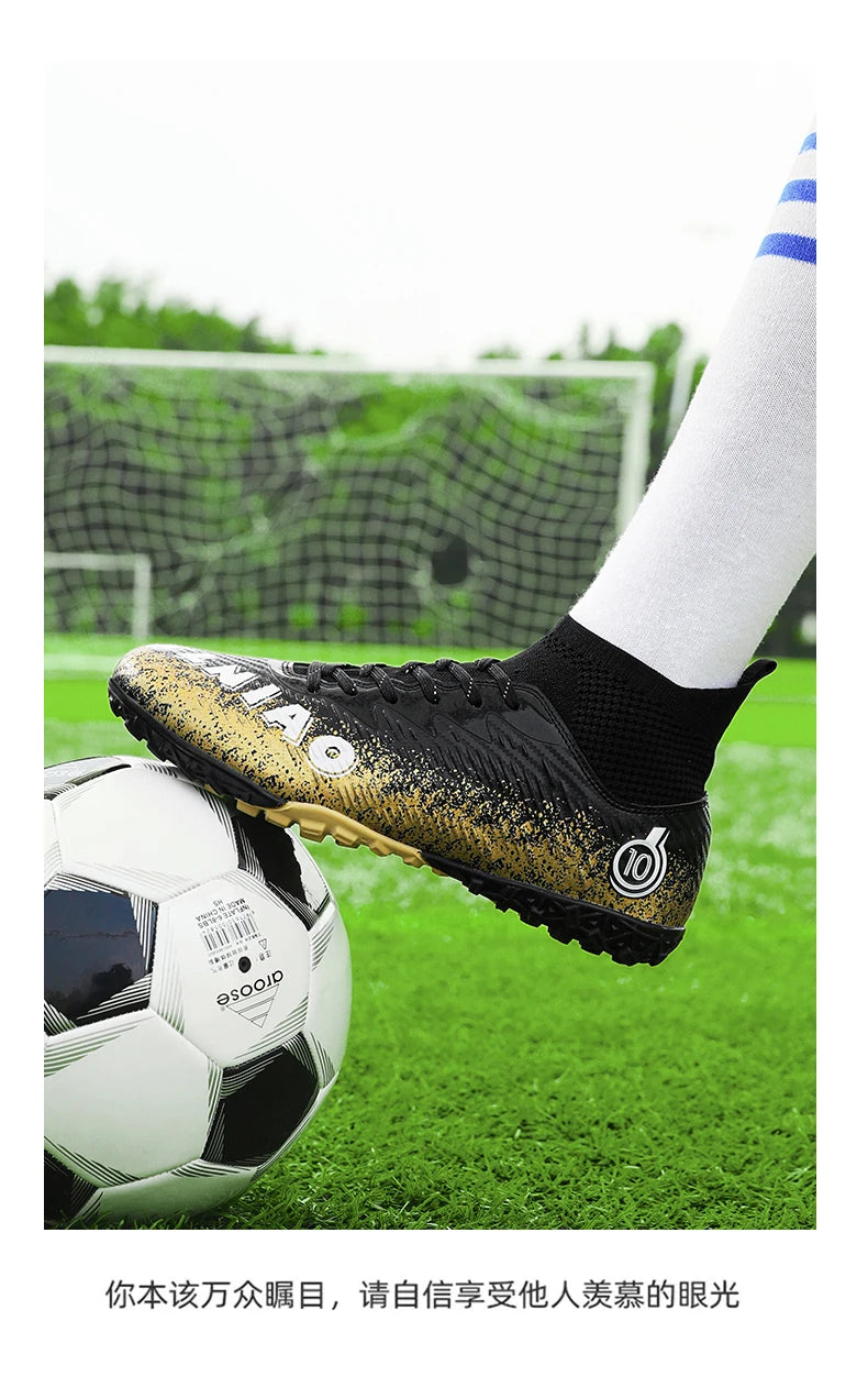 Men Soccer Shoes Kids Football Boots Women Professional Soccer Cleats Antiskid Chaussure Football TF/FG Outdoor Football Shoes