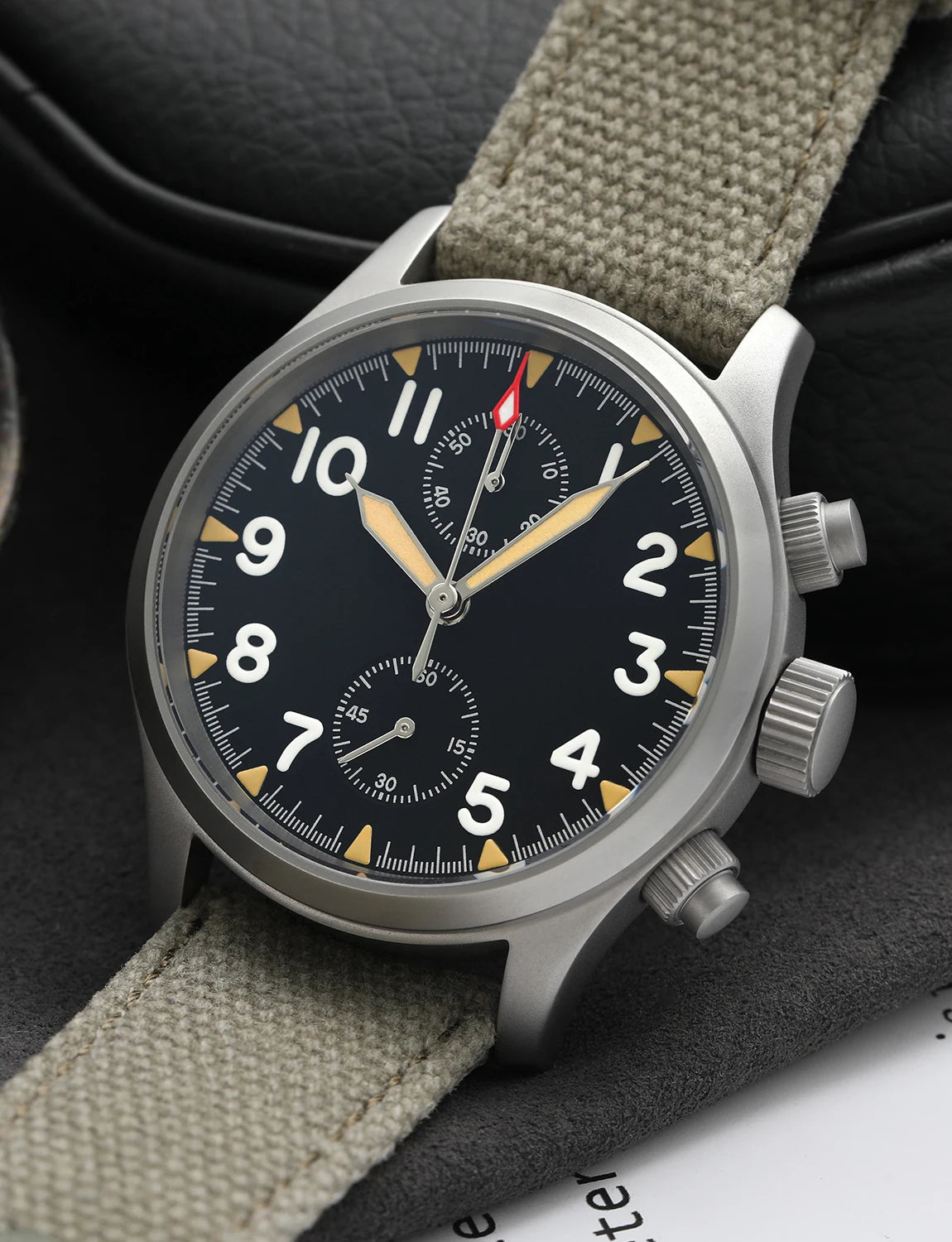 Militado ML1868 Watch - VK61 Quartz Movement 100m Waterproof Watches Men Stainless Steel Chronograph Sapphire Crystal Wristwatch