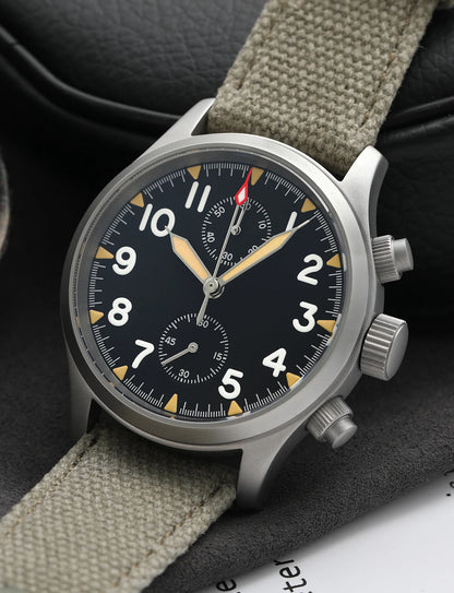 Militado ML1868 Watch - VK61 Quartz Movement 100m Waterproof Watches Men Stainless Steel Chronograph Sapphire Crystal Wristwatch