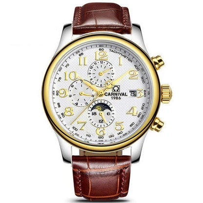 Reloj mecánico automático para hombre en acero inoxidable Case Shape: Redondo Case