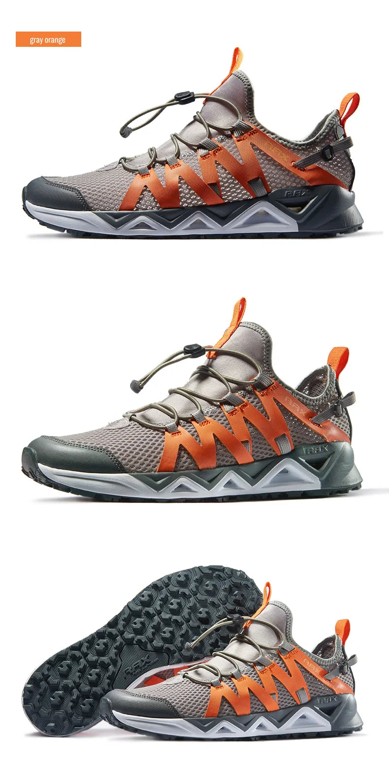 RAX New Men Women Summer Hiking Shoes Breathable Upstream Shoes Trekking Aqua Shoes Outdoor Fishing Camping Sneaker Men