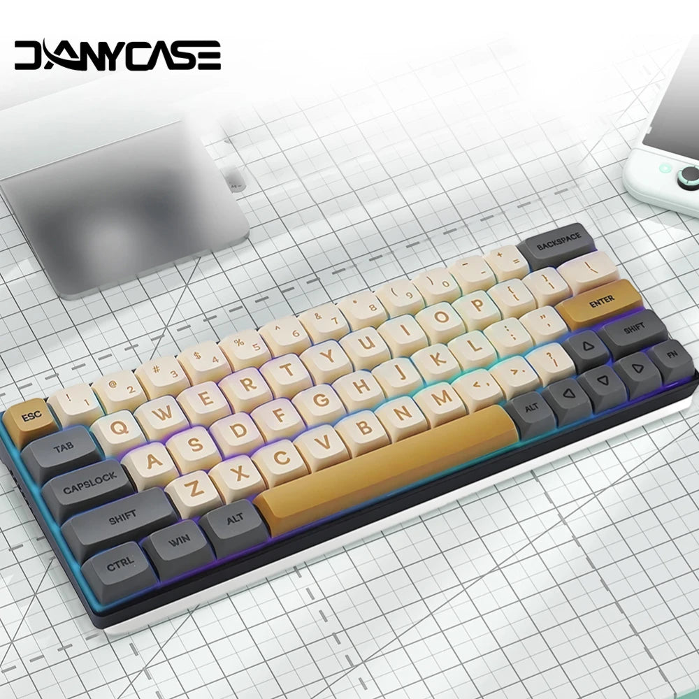 125 Tasten XDA PBT Tastenkappen-Set Matcha Green für mechanische Tastaturen mit 61/64/68/75/87/98/104/108 Tasten für Cherry/Gateron/Otemu/Kailh