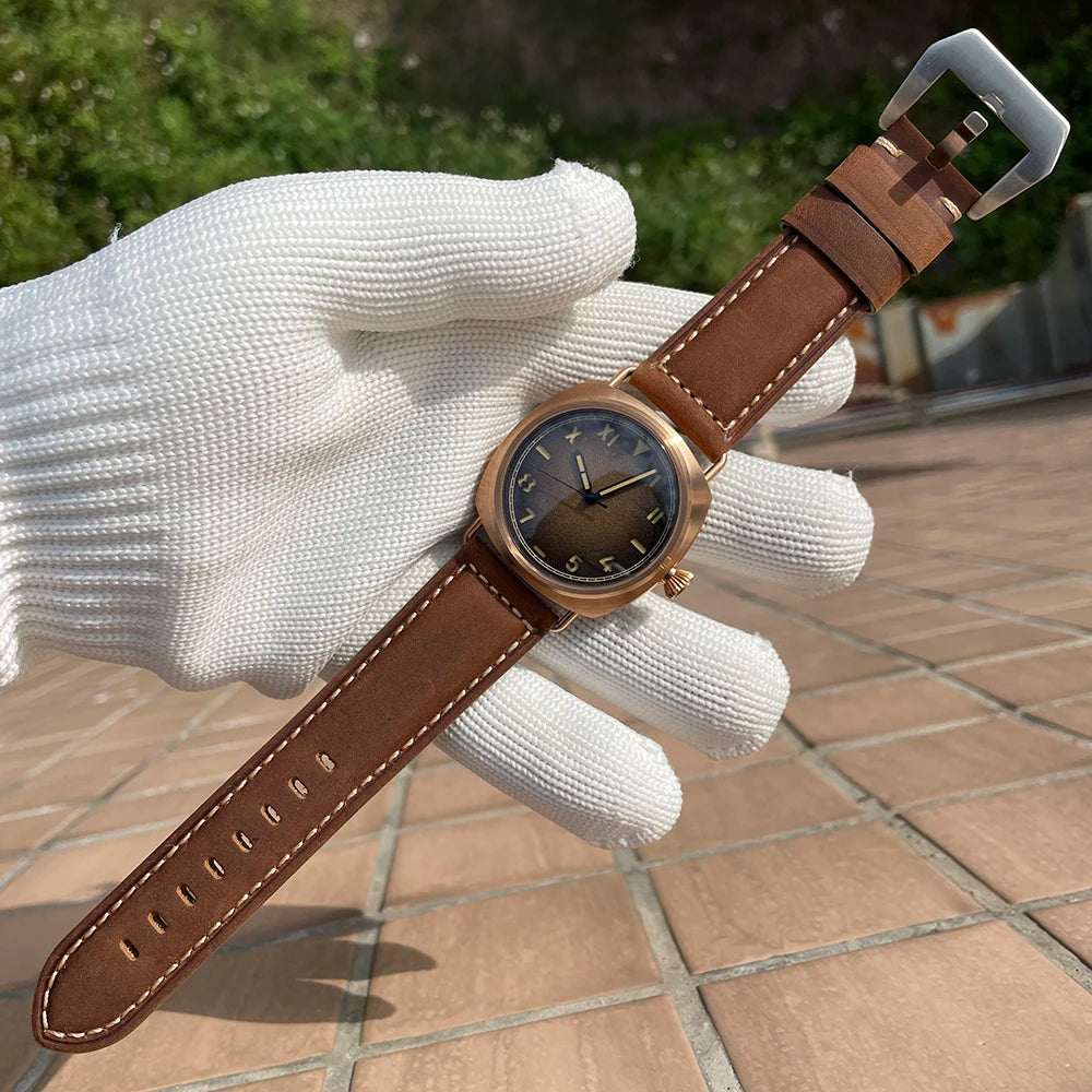 STEELFLIER Official SF760S Luxury Bronze Mechanical Watch NH35 Movt Sapphire Crystal Swiss Luminous 20Bar Waterproof Wristwatch