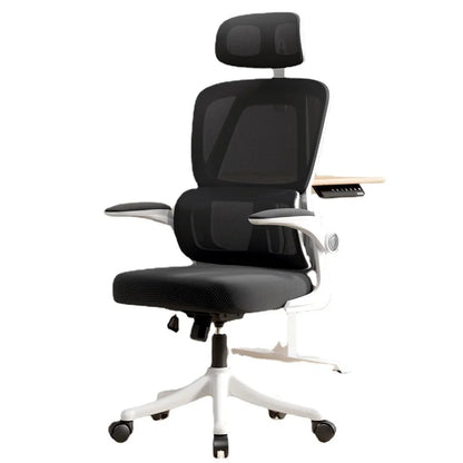 Ergonomic Home Office Chair with Back Support, Comfortable Desk Chair for Students, Rolling Study Chair with Armrests for Long Sitting
