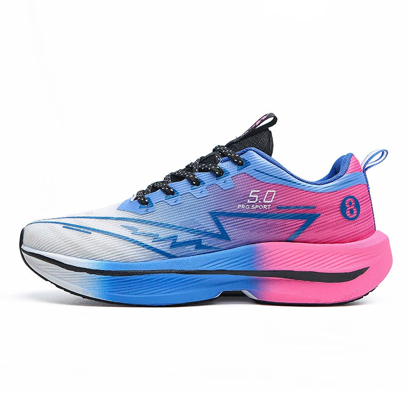 Brand Men Carbon Plate Running Shoes Soft Cushion Shock Absorbing Sports Shoes Unisex Sneakers Light Anti-Slip Training Shoes