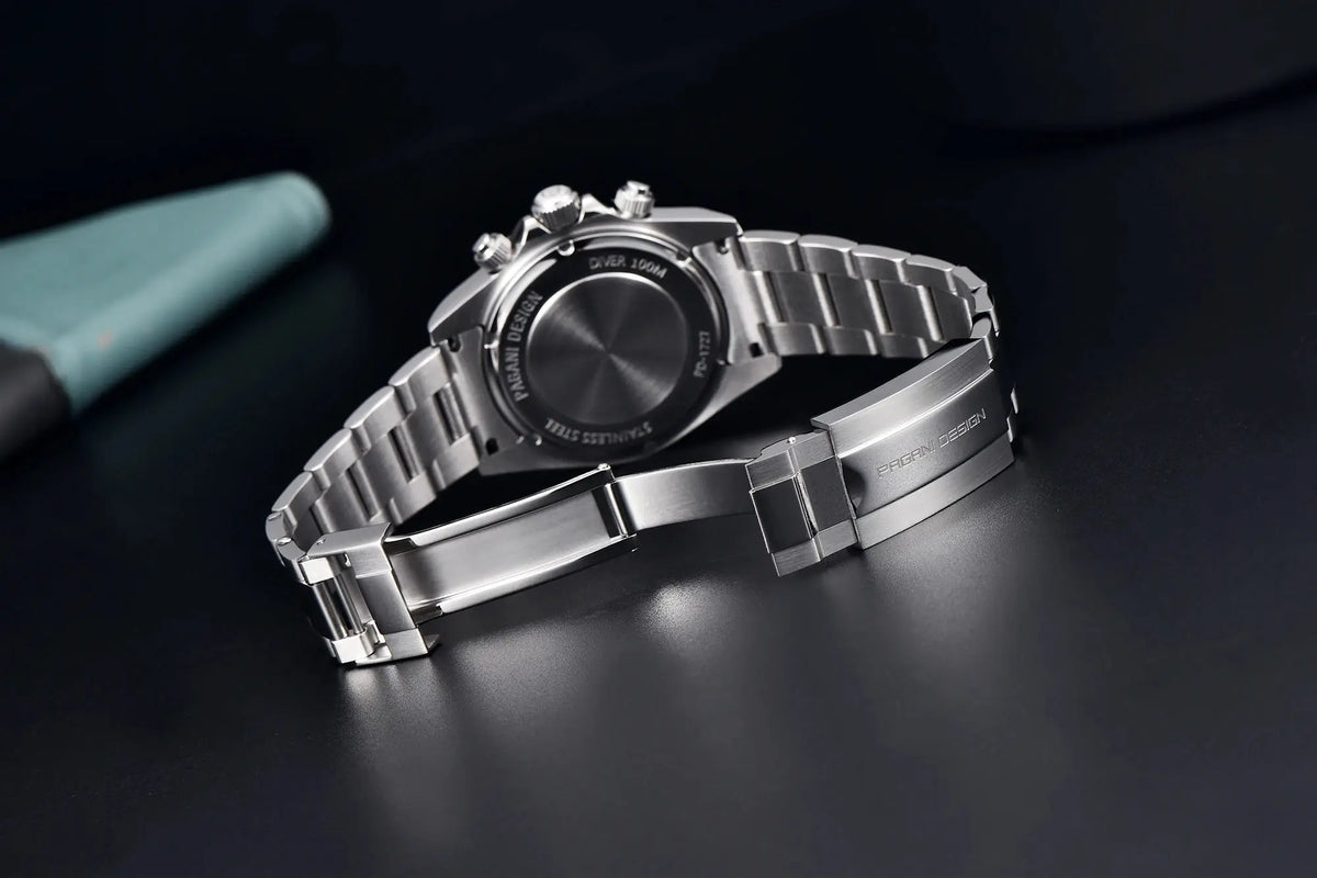 Pagani Design VK63 Fashion Men's Quartz Watch Luxury Sapphire Glass Timing Code Watch Stainless Steel Waterproof 10 Bar PD1727