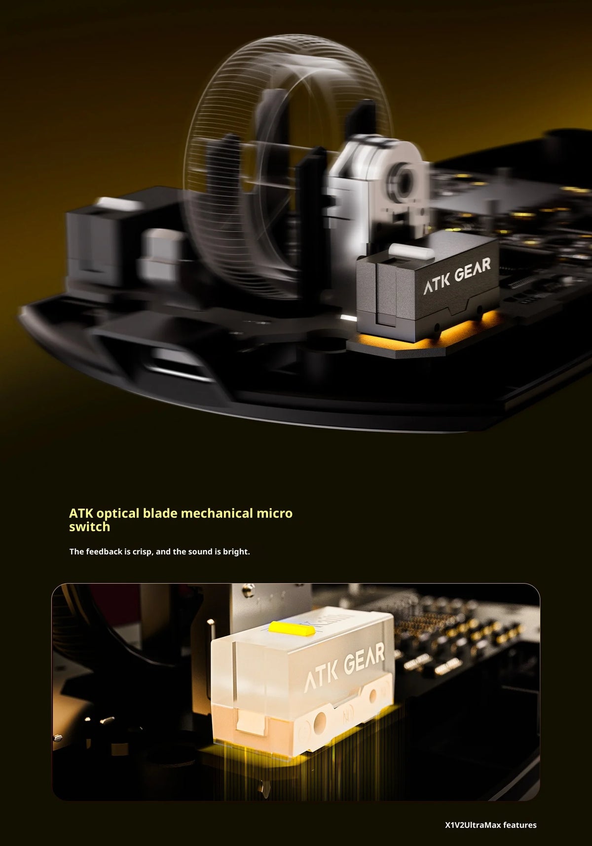 Ratón inalámbrico ATK X1 V2 Ultimate 2.0 PAW3950, ultraligero 54g, 750ips, latencia baja 0.163ms, 650ips, accesorio gamer nuevo para regalo