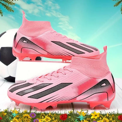 Men New TF Football Boots Sneakers Society Turf Grass Ultralight Male Soccer Shoes Comfortable Ankle Football Shoes Futsal Fast