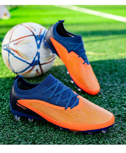 New Men Football Boots Non Slip Soccer Shoes Sport Outdoor Cleats Breathable Adult Long Spikes Training Boys Match Comfortable